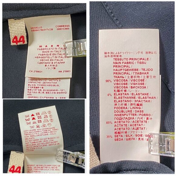 Marni‎ Minimalist Viscose Midi Dress FW2015,  blue, size 44 Italy (USM/L) - Picture 4 of 16